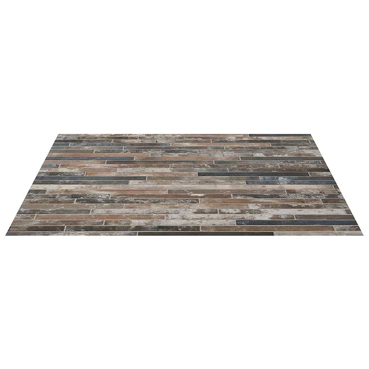 English Brick Industrial Red Mix 2x18 Matte Porcelain Tile
