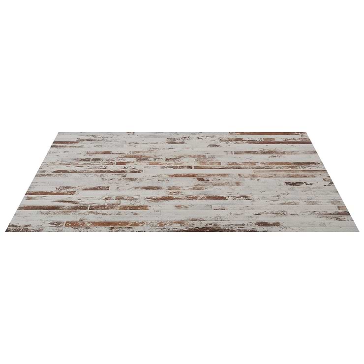 English Brick White 2x18 Matte Porcelain Tile