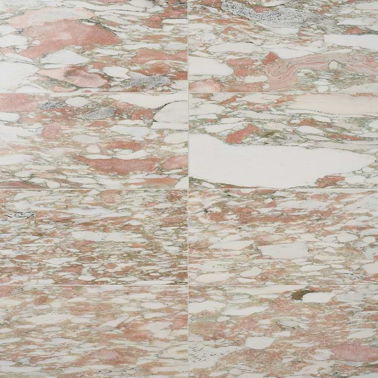 Rosa Norvegia 12x24 Polished Marble Tile