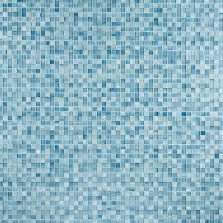 Marley Sea Blue 1x1 Polished Glass Mosaic