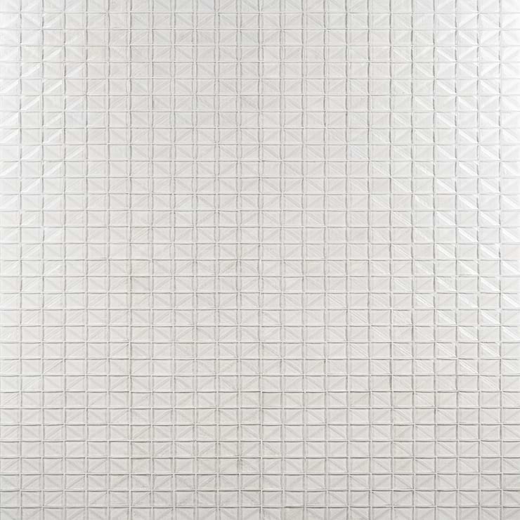 47 Sheet Scrap Lot: Ohana Prelude Infinity 1x2" Polished Glass Mosaic Tile