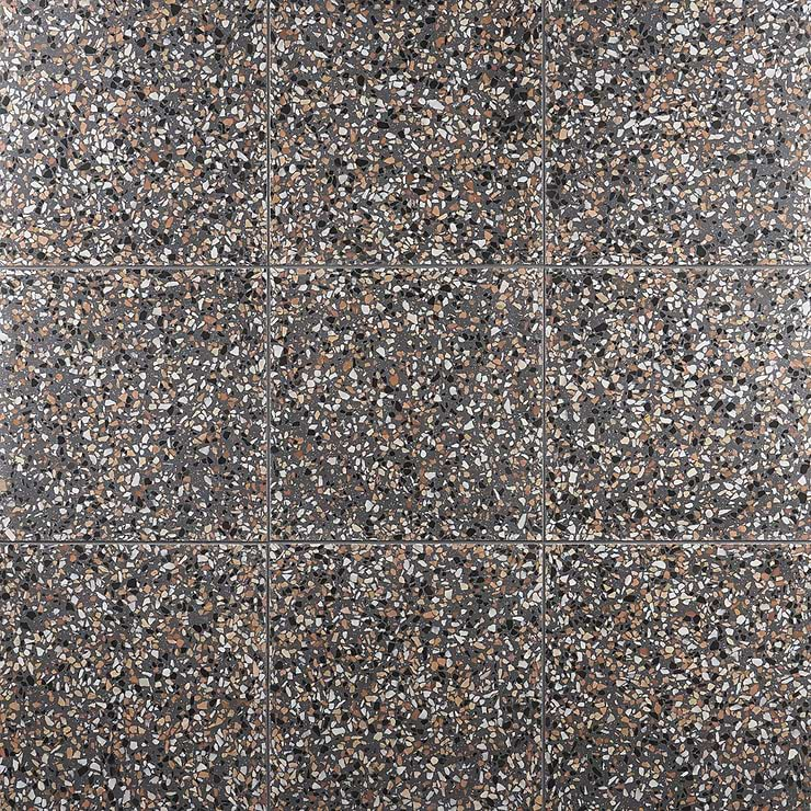 True Terrazzo Paradiso Gray 16x16 Polished Terrazzo Tile