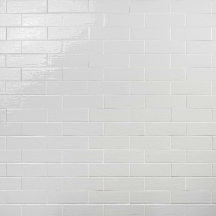 Kiln White 3x9 Polished Porcelain Subway Tile
