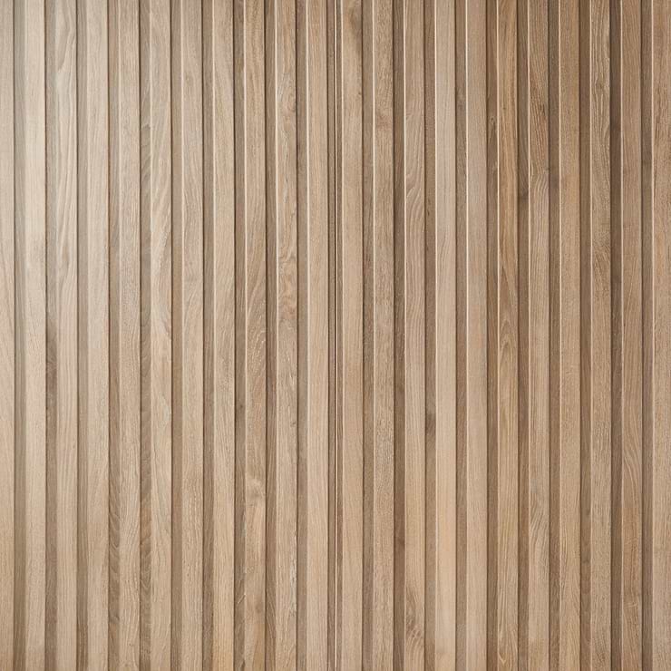 Nobu Ribbon Tan Brown 24x48 Wood Look Matte Porcelain Tile