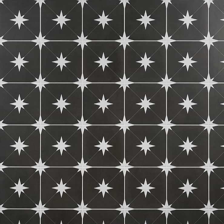 Tau Nero 9x9 Matte Porcelain Tile