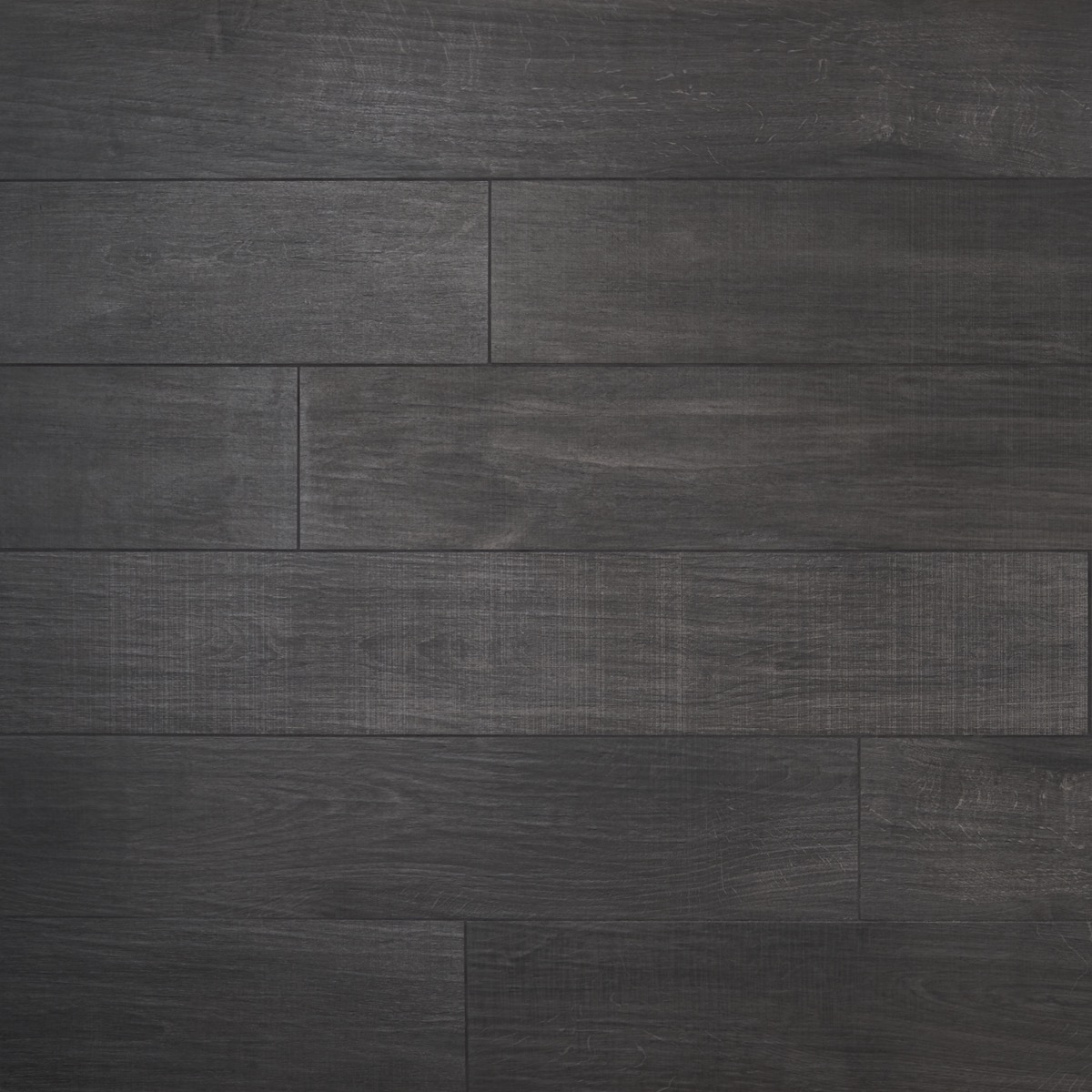 Kenridge Black 8x48 Wood Look Matte Porcelain Tile