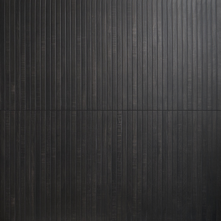 Kenridge Ribbon Black 24x48 Wood Look Matte Porcelain Tile