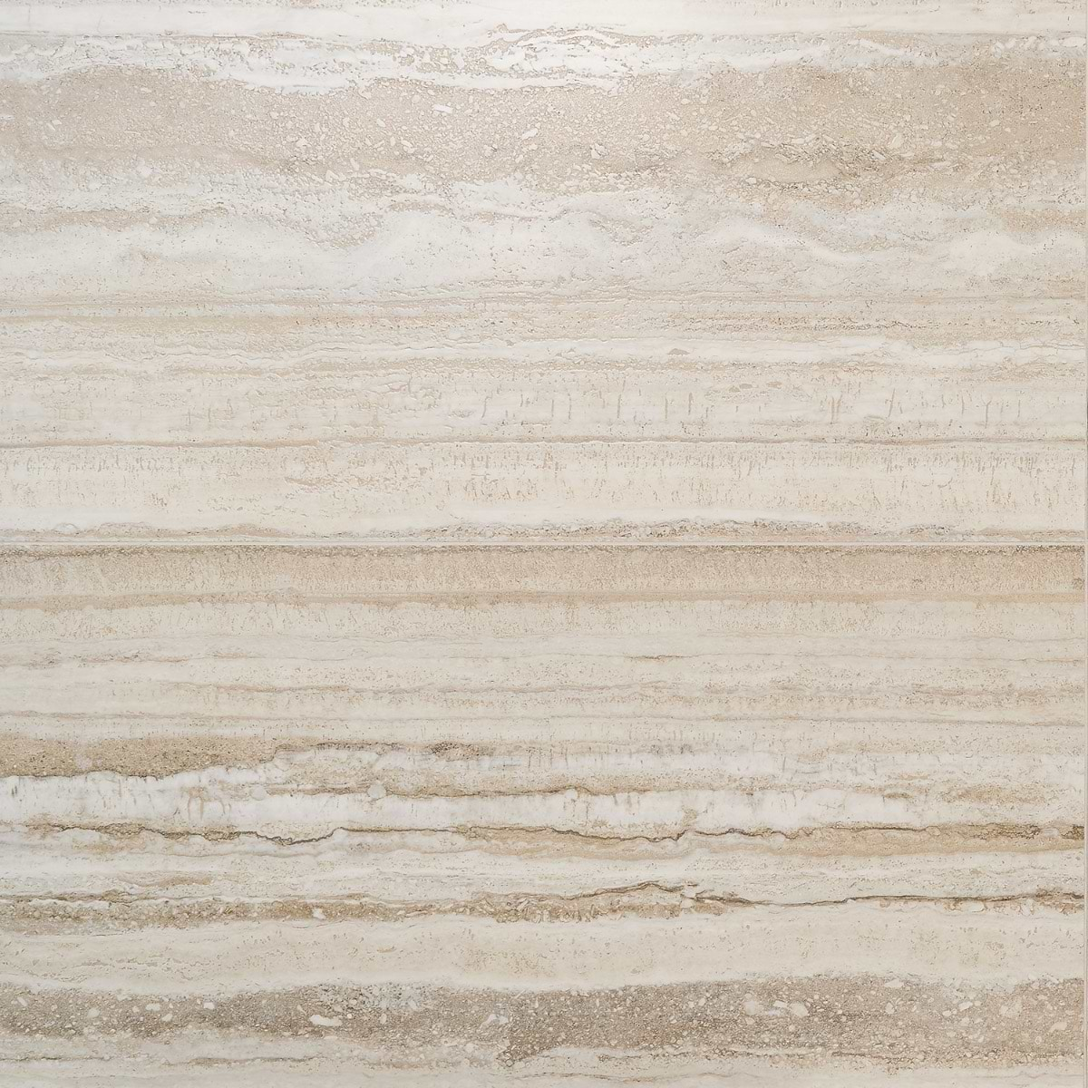 Romani Travertine Crema Beige 24x48 Stone Look Satin Porcelain Tile