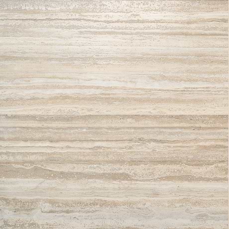 Romani Travertine Hazelnut Beige 24x48 Stone Look Satin Porcelain Tile