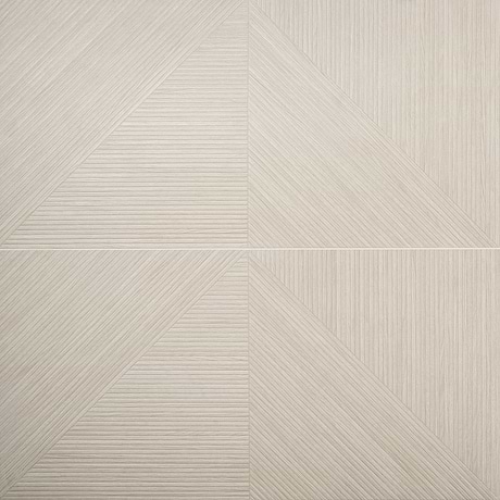 Enso Ash Beige 24x48 Ribbed Matte Porcelain Wood Look Tile