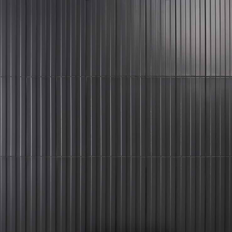 Bariano Black 6x16 Fluted 3D Matte Porcelain Tile
