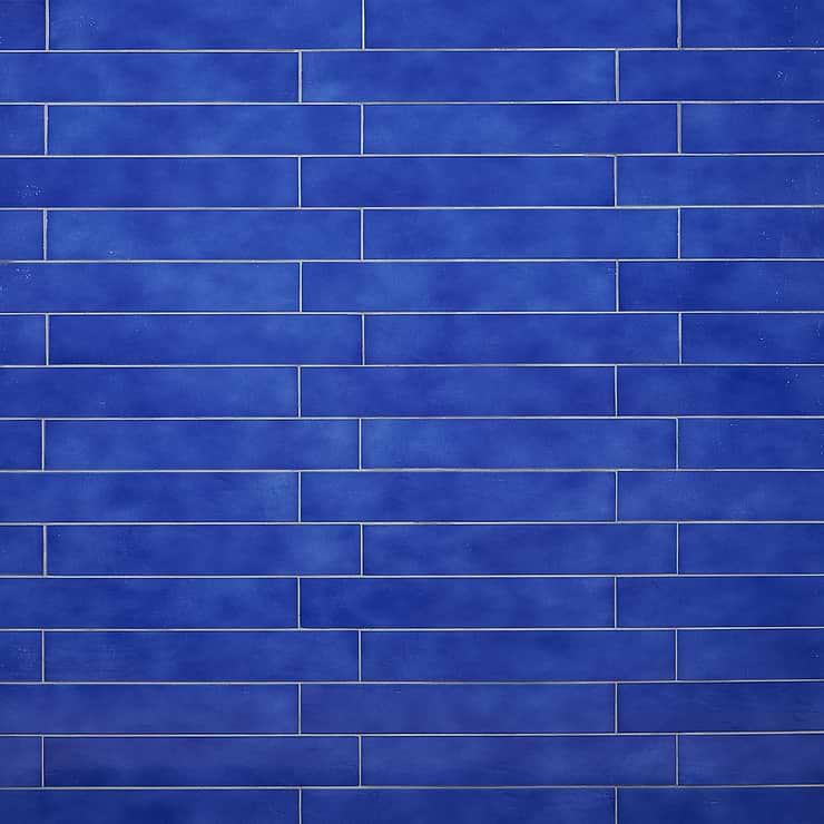 Cavallo Poseidon Blue 3x18 Glossy Porcelain Subway Tile