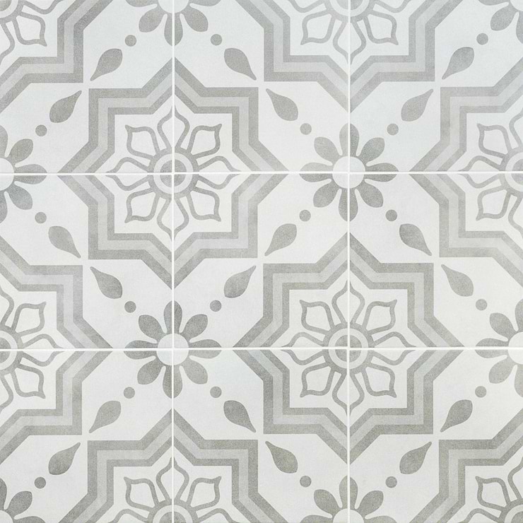 Cascais Silver Sky 9x9 Matte Porcelain Tile