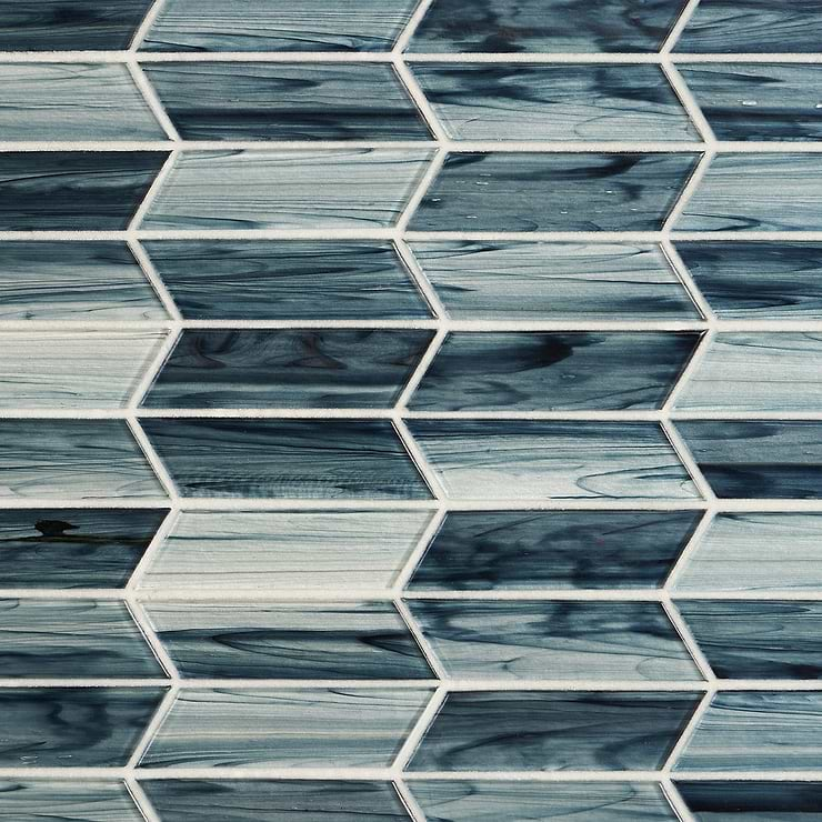 Maya Chevron Dusk Mosaic Tile