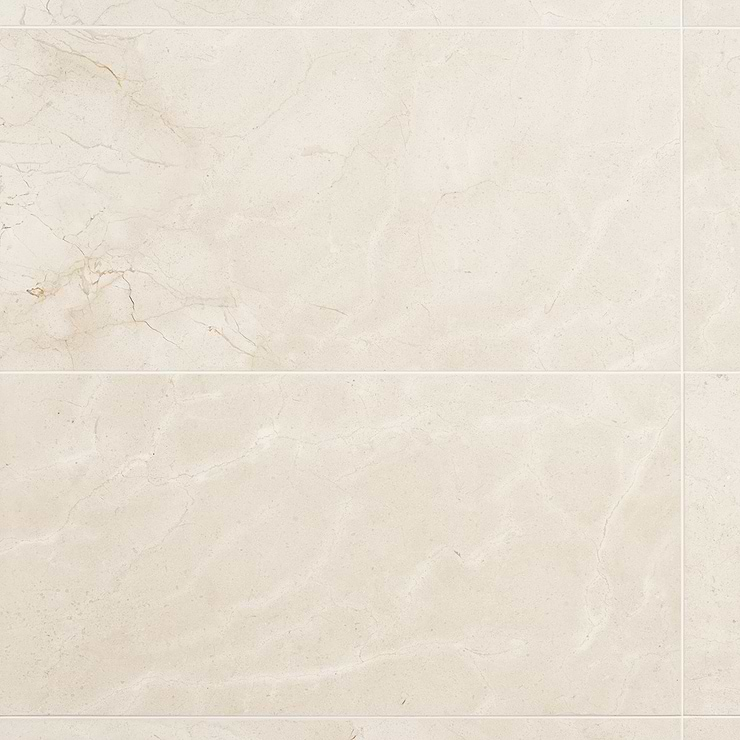 Crema Marfil 12x24 Honed Marble Tile