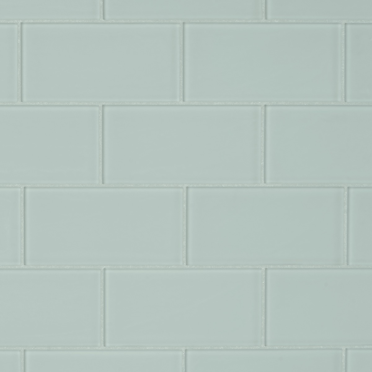 Loft Seafoam 3x6 Frosted Glass Subway Wall Tile 