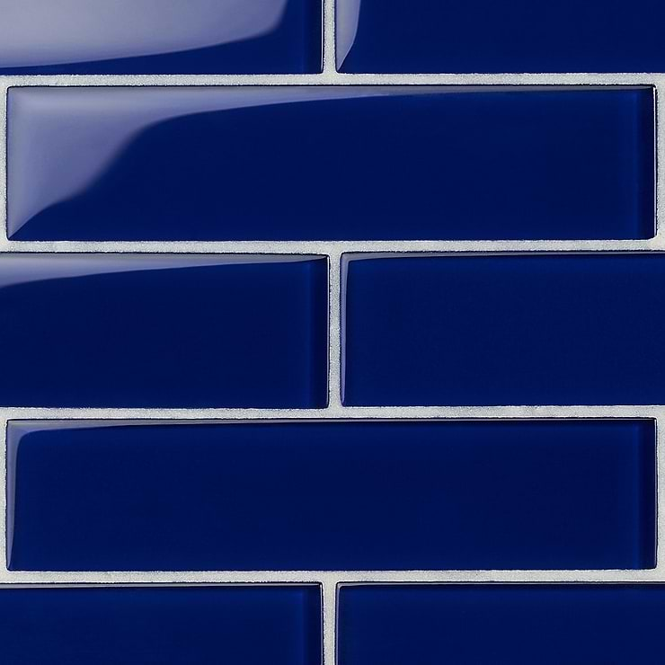 Loft Royal Blue 2x8 Polished Glass Tile