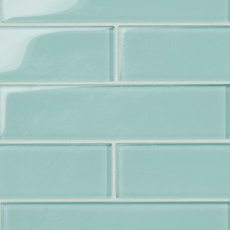 Loft Adriatic Mist 2x8 Polished Glass Subway Wall Tile