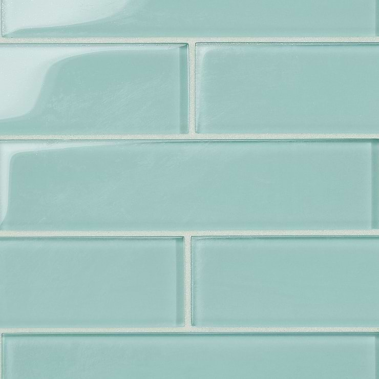 Loft Adriatic Mist 2x8 Polished Glass Subway Wall Tile