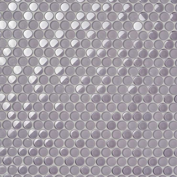 Loft Wisteria 3/4" Penny Round Glass Tile