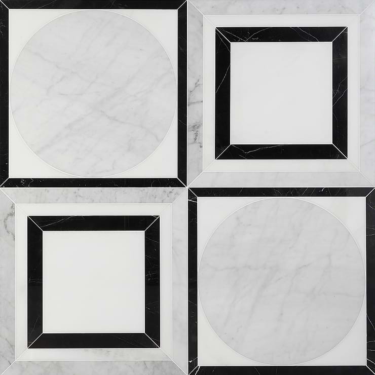 Cadre Ribera Polished Marble Mosaic Tile