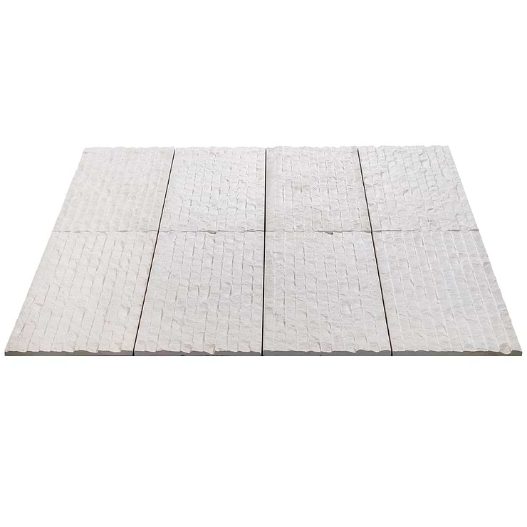 Simena Chiseled Cream Beige 12x24 Textured Limestone Tile