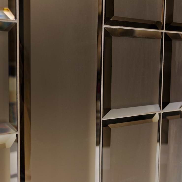Bronze Beveled 4x12 Mirror Tile