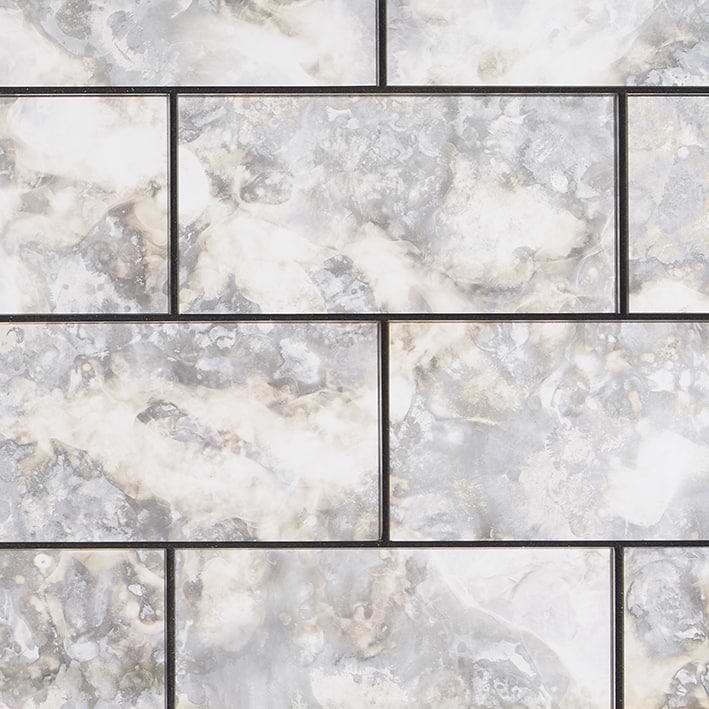 Vilna Antique Mirror Argenta 3x6 Glass Tile