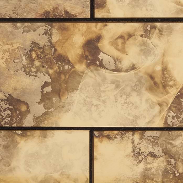 Vilna Antique Mirror Oro 3x6 Glass Tile