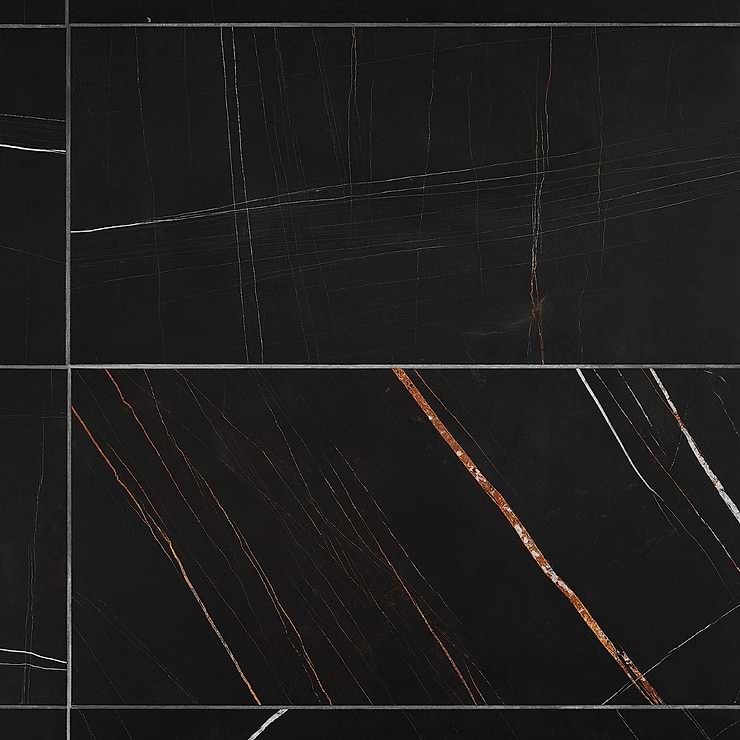 Nero Dorato 12x24 Honed Marble Tile