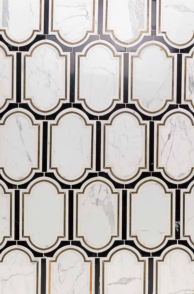 Inara Cavalier Brass And Marble Tile