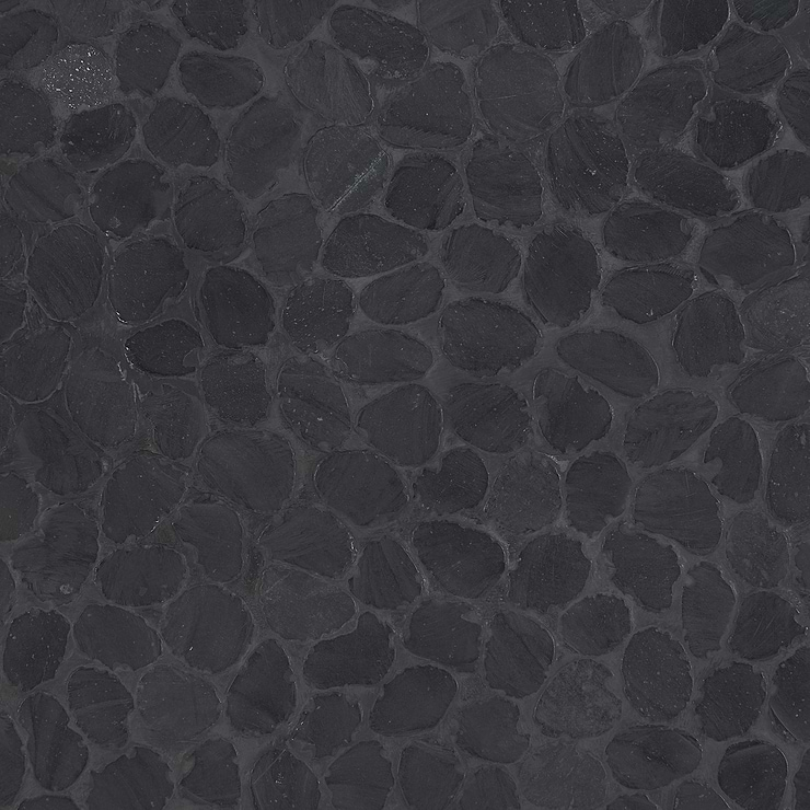 Nature Alor Black Round Pebble Mosaic