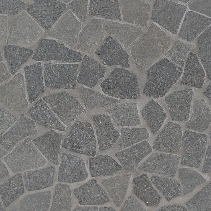 Nature Lava Black Tumbled Pebble Mosaic