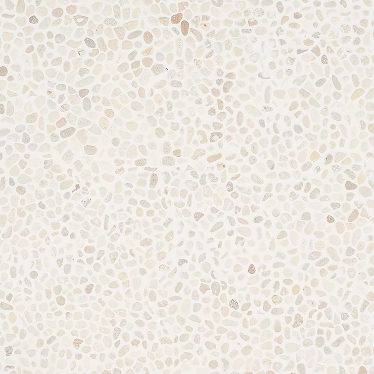 Nature Lovina White Micro Pebble Mosaic