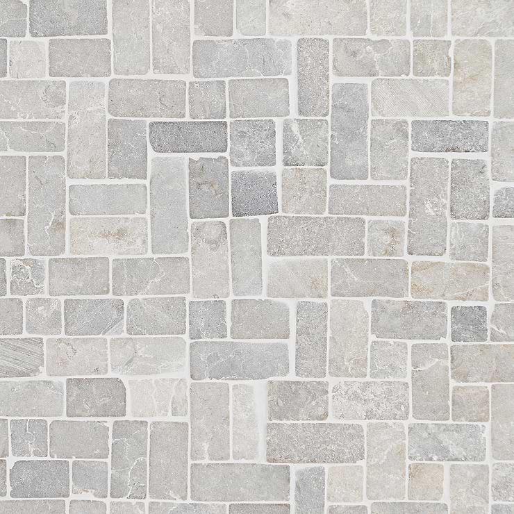 Nature Gray Antique Pebble Mosaic 