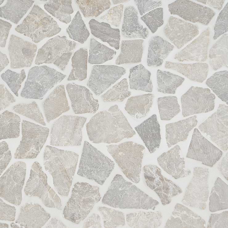 Nature Gray Tumbled Pebble Mosaic