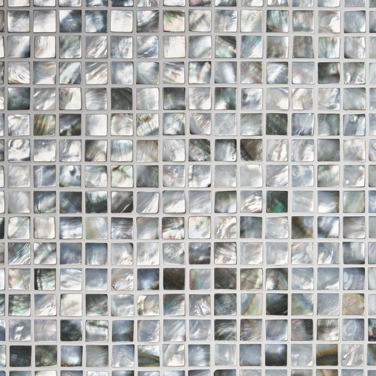 Deep Sea Black Pearl 1x1 Square Pattern Polished Mosaic Tile