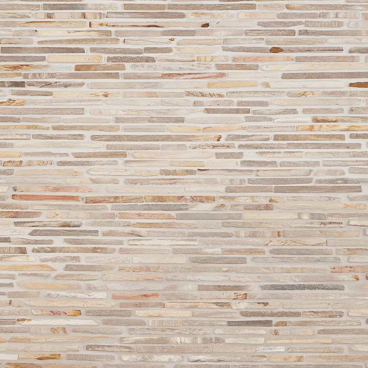 Fossil Cracked Joint Petrified Stone Mosaic