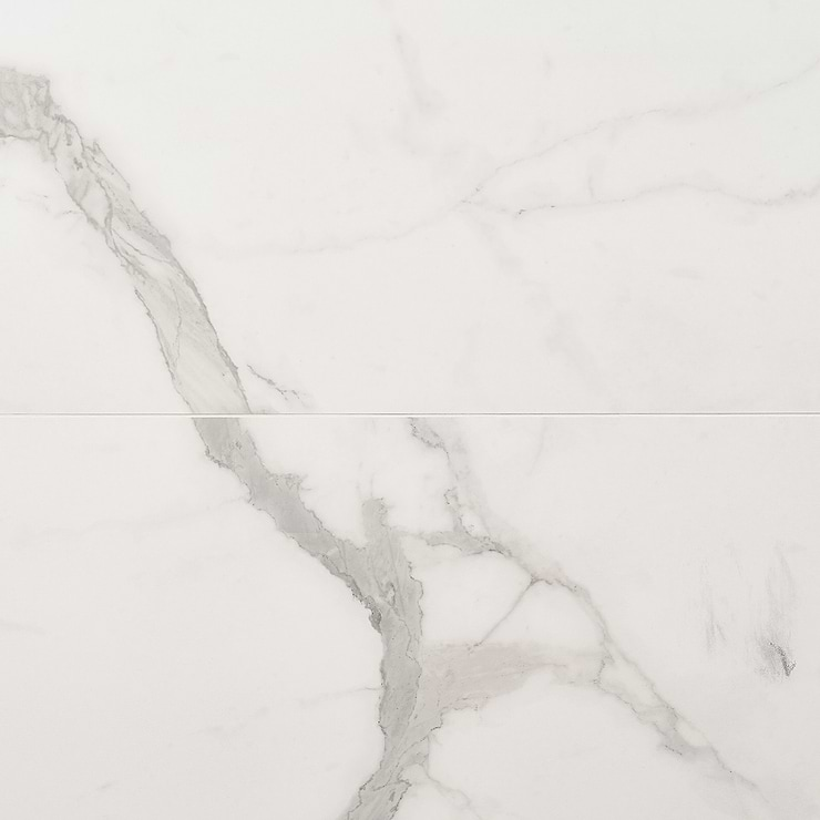 TileBarXL Marmi Slim Bianco Venato Honed 24"x48 Polished Porcelain Tile 