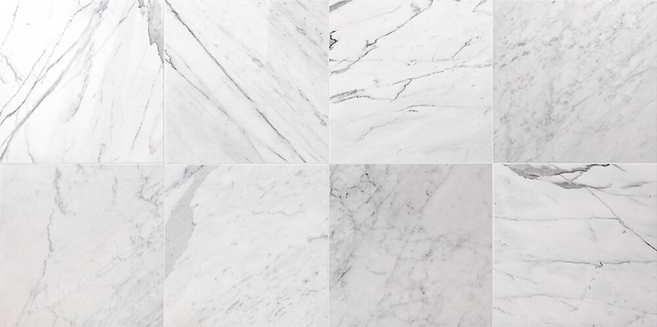 Statuario 12x12 Polished Marble Tile 