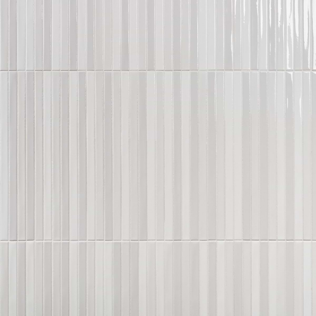 Kanbina Blanco White 5x18 Glossy Ceramic Mosaic Tile