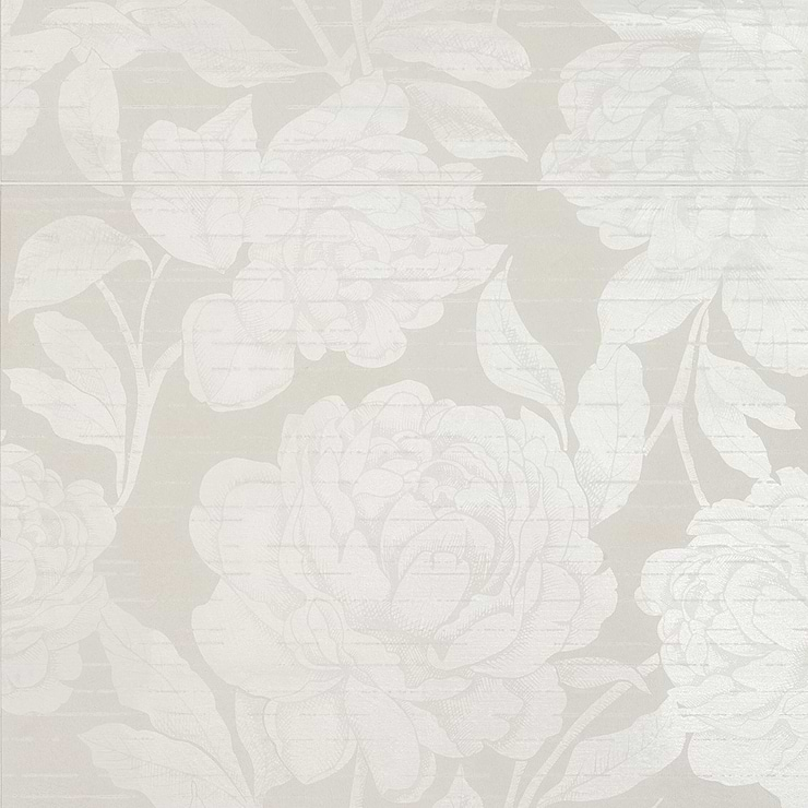 Monet Romance 24x48 Artisan Decor Gray Matte Porcelain Tile