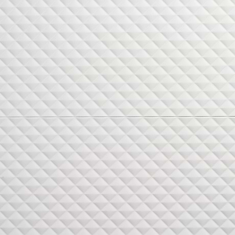 Reverb Pillowed White 12x36 3D Matte Ceramic Tile