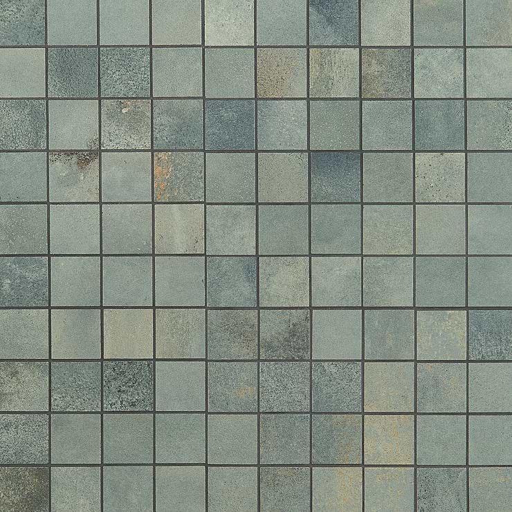 Angela Harris Flatiron Aquamarine 2x2 Porcelain Matte Mosaic