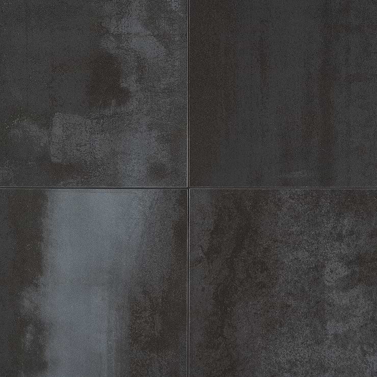 Hewlett Black Iron 24x24 Matte Porcelain Tile