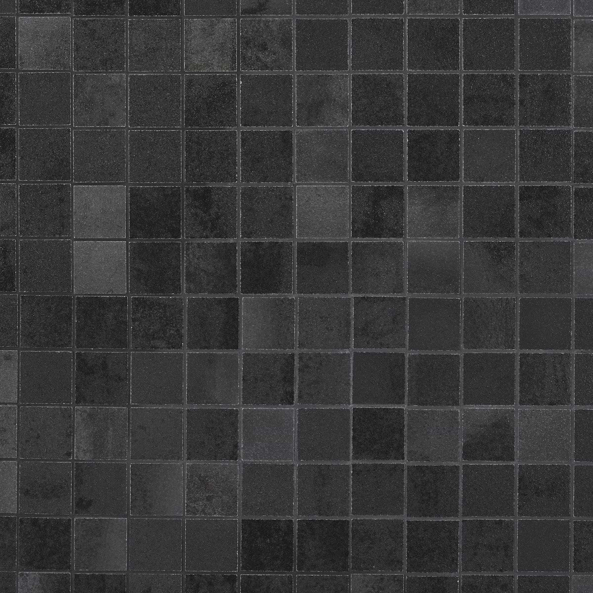 Hewlett Black Iron 2x2 Matte Porcelain Mosaic Tile