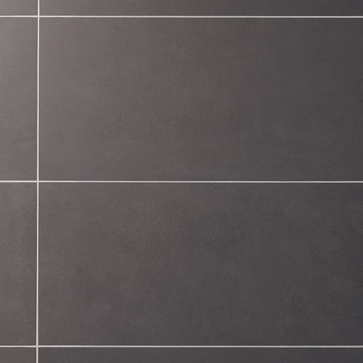 NewTech Antracite Gray 12x24 Double Loaded Matte Porcelain Tile