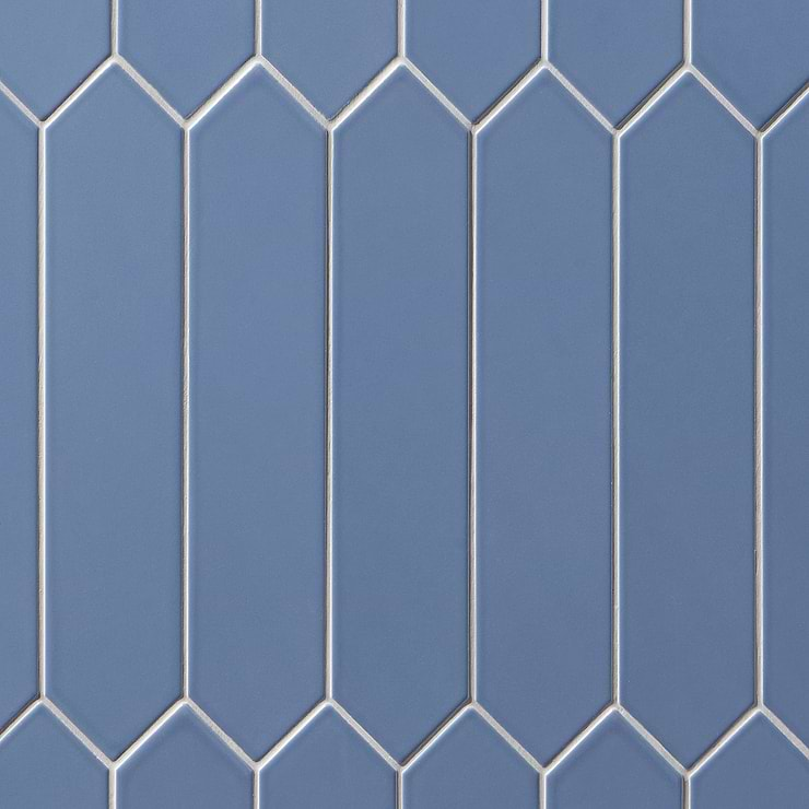 Kent Marine Blue 3x12 Picket Polished Ceramic Wall Tile