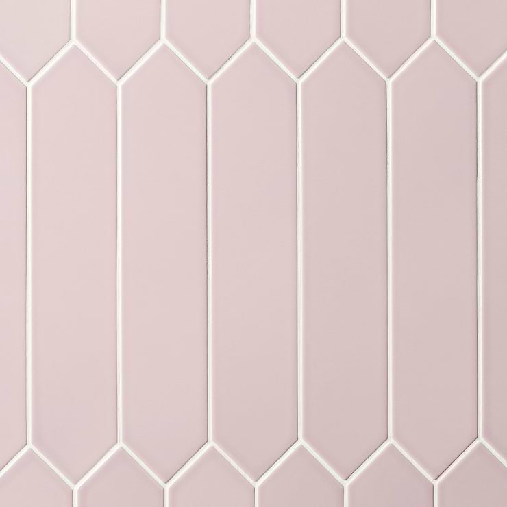 Kent Pink 3x12 Picket Polished Ceramic Wall Tile