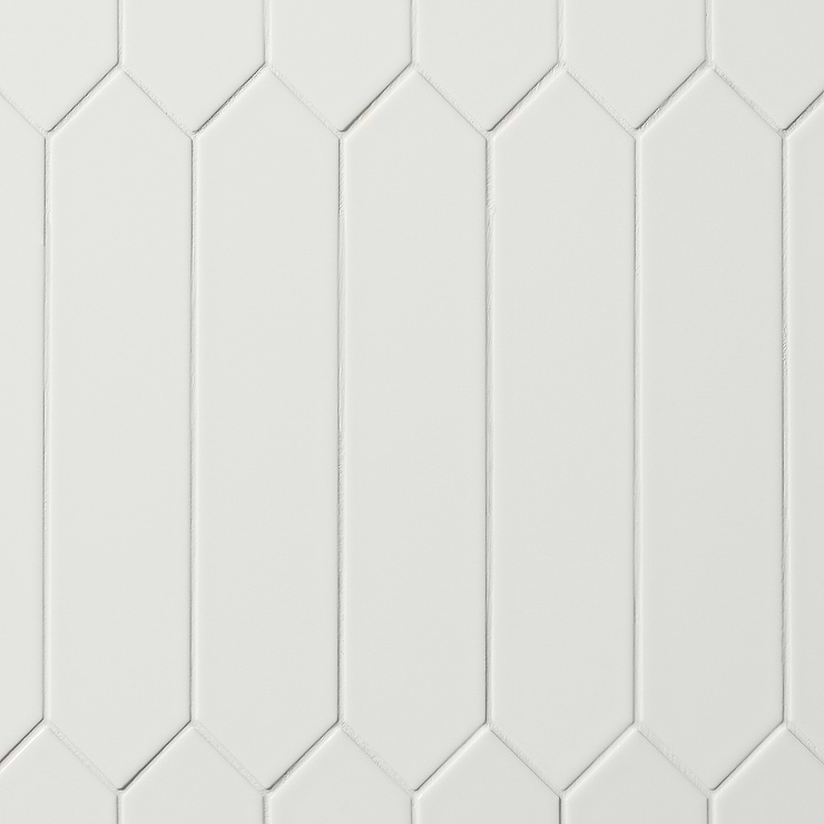 Kent White 2.6 x 13 Polished Ceramic Tile 